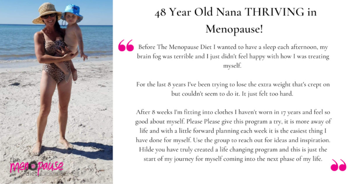 Midlife Makeover Menopause Diet testimonial by Lucy